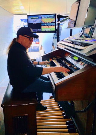Playing the Mighty Hammond at
Yankee Stadium Playing the Mighty Hammond at
Yankee Stadium